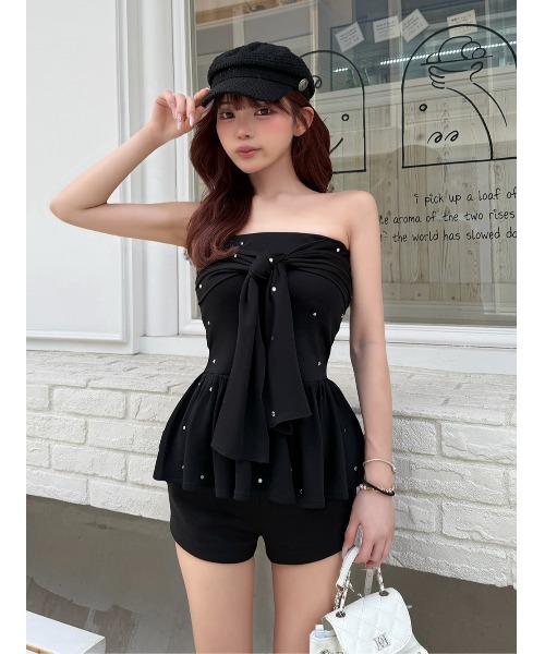 新品 Darich ダーリッチ　UVカットリボンビジューアンサンブル Darich（ダーリッチ） アンサンブル UVカットリボンビジュー