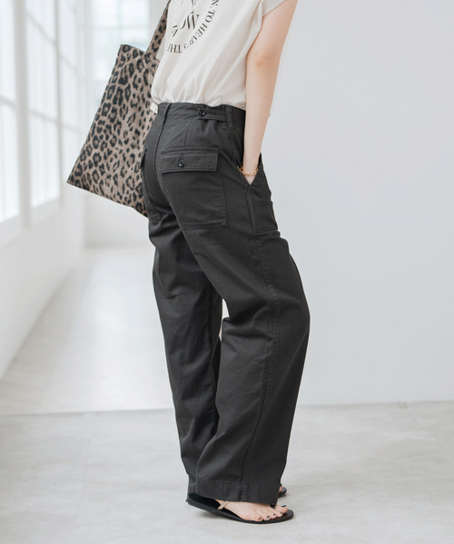 「Spick & Span」 チノパンツ 34 ベージュ レディース_画像3