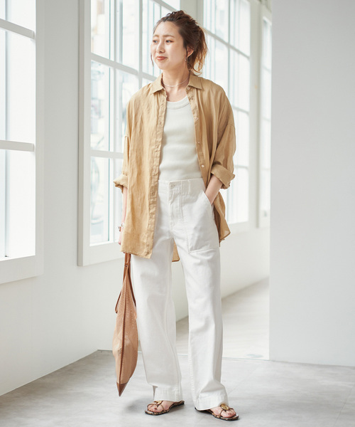 「Spick & Span」 チノパンツ 34 ベージュ レディース_画像8