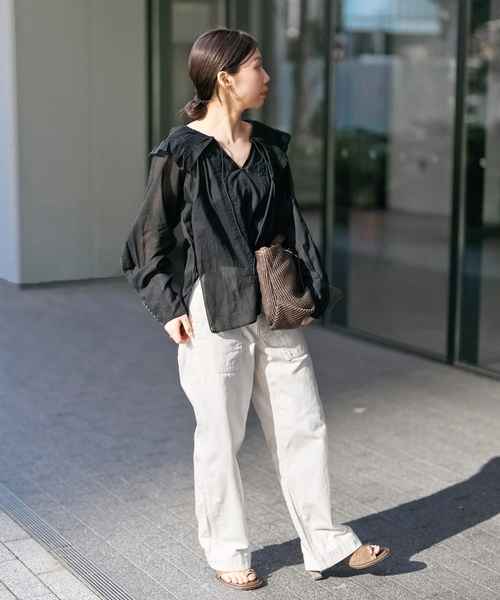 「Spick & Span」 チノパンツ 34 ベージュ レディース_画像9