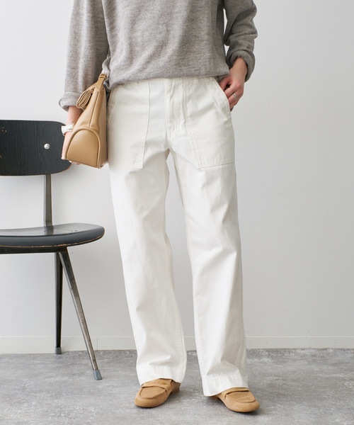 「Spick & Span」 カーゴパンツ 36 ホワイト レディース_画像8