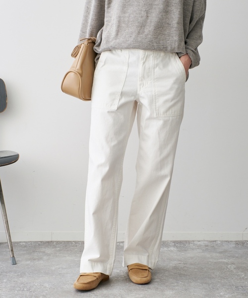 「Spick & Span」 カーゴパンツ 36 ホワイト レディース_画像9