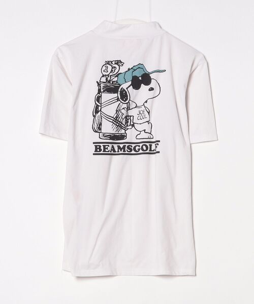 BEAMS GOLF メンズシャツ M ホワイト　新品タグ付き未使用 BEAMS GOLF（ビームス ゴルフ） 半袖Tシャツ「PEANUTSコラボ」 M