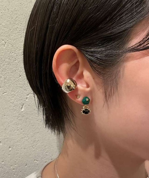 agete（アガット） ピアス K10マラカイトピアス レディース : ZOZOTOWN