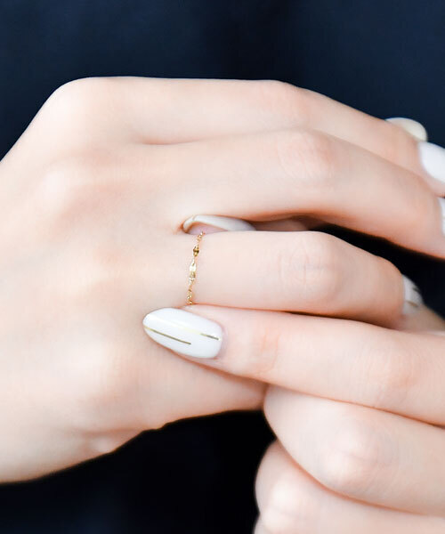 Phoebe（フィービー） 指輪 リング 「K10」ブライトネスチェーンリング