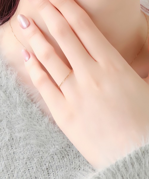 Phoebe（フィービー） 指輪 リング 「K10」ブライトネスチェーンリング