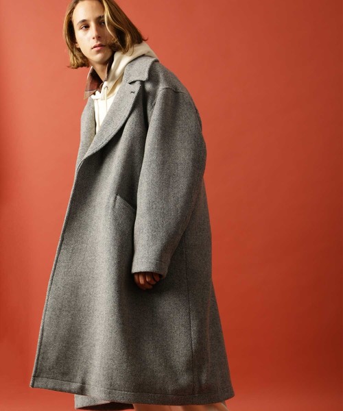 ステンカラーコート 尾州ウール ビッグシルエットコート オーバーサイズコート Zozotown Paypayモール店 通販 Paypayモール
