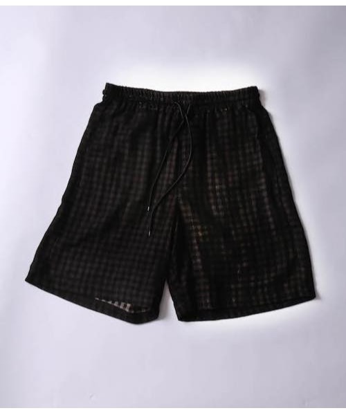 スラックス PLASTICTOKYO/プラスチックトーキョー/SHADOW CHECK SHORTS メンズ