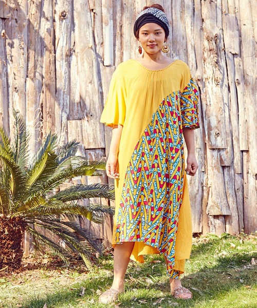 ワンピース チャイハネ アフリカンキテンゲプリントワンピース Zozotown Paypayモール店 通販 Paypayモール