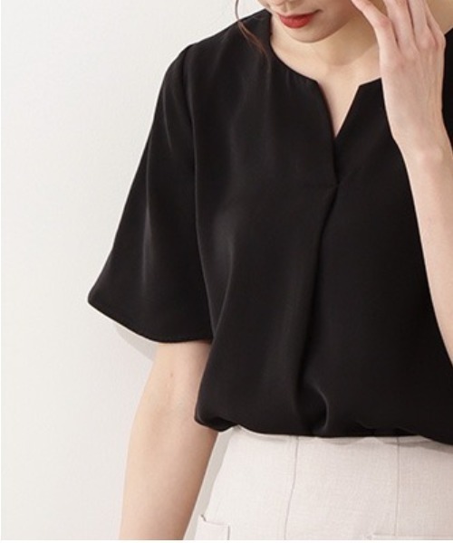 ブラウス シャツ ダブルクロスパール ブラウス レディース ダブルクロスパール ブラウス|ANAYI OFFICIAL ONLINE STORE