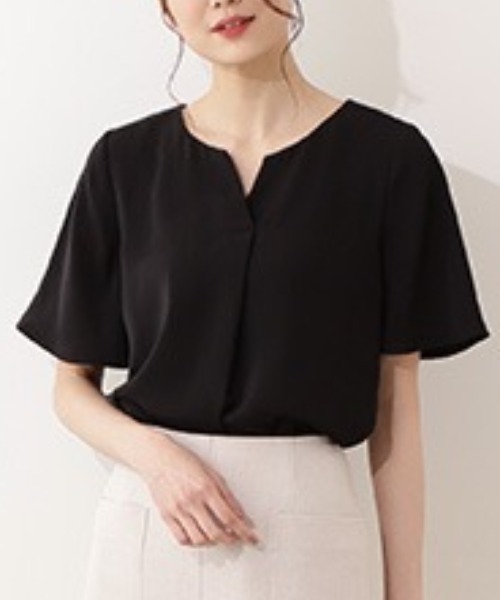 NATURAL BEAUTY BASIC マルチサイズ ブラウス シャツ サテン