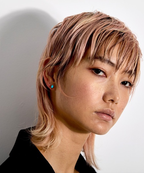 JUPITER ピアス 入学式 「K10」シャーベットカラー天然石ピアス