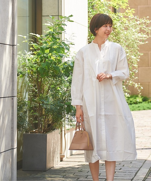 Sakka ワンピース ピンタックシャツワンピース : ZOZOTOWN Yahoo!店