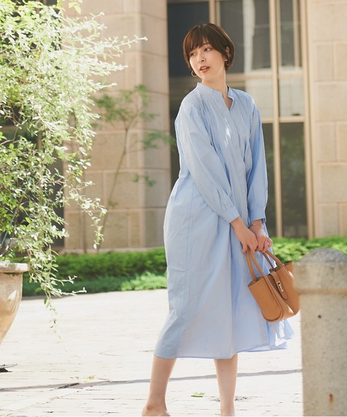 Sakka ワンピース ピンタックシャツワンピース : ZOZOTOWN Yahoo!店