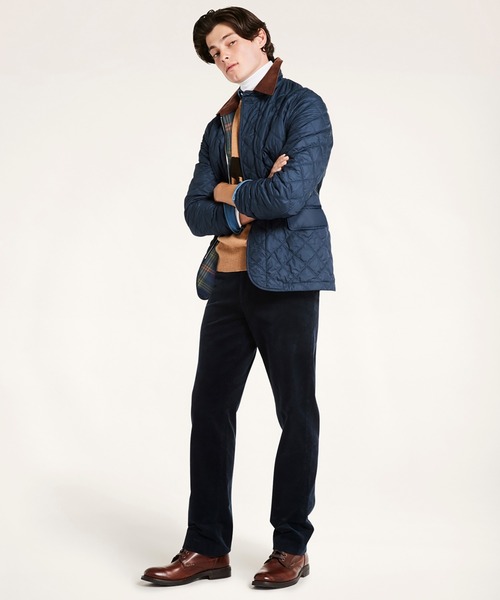 Brooks Brothers ネイビー ウオーキングコート ポリエステル キルティング ウォーキングコート | Brooks