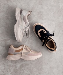 【未使用級】HIMIKO/人気ヌバックレザー 厚底ヒールスニーカー 軽量270g HIMIKO スニーカー 「HIMIKO」厚底スニーカー/637101 レディース