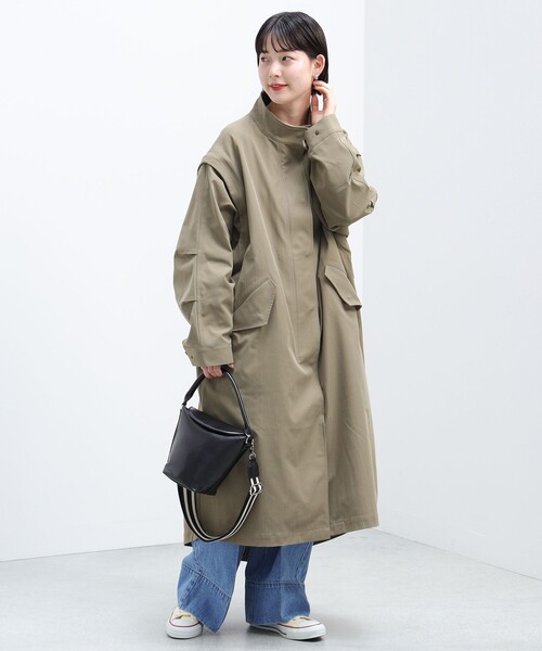 コート トレンチコート BEAMS HEART / 2WAY ハイネック モッズコート