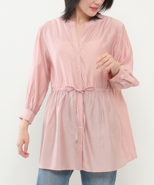 ikka（イッカ） ブラウス シャツ シアスキッパーチュニック レディース