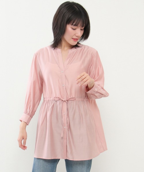 ikka（イッカ） ブラウス シャツ シアスキッパーチュニック レディース