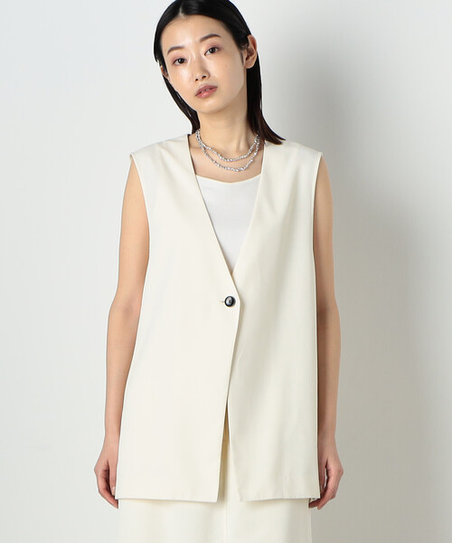 ジレ(equa) COMME CA ISM ベスト ジレ 「セットアップ対応」ジレ レディース