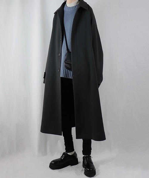 Loose/ルース」 ステンカラーコート S アッシュブラウン メンズ 