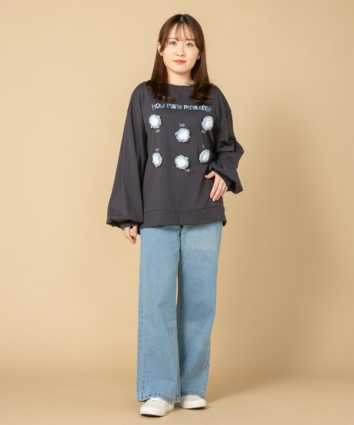 tシャツ 「LIVERY/ライブリー」　はちみつ大好きクマロンT　アニマルシリーズ レディース JEANS MATE tシャツ 「LIVERY/ライブリー」 はちみつ大好き