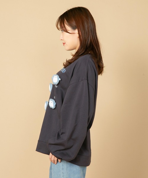 tシャツ 「LIVERY/ライブリー」　はちみつ大好きクマロンT　アニマルシリーズ レディース JEANS MATE tシャツ 「LIVERY/ライブリー」 はちみつ大好き