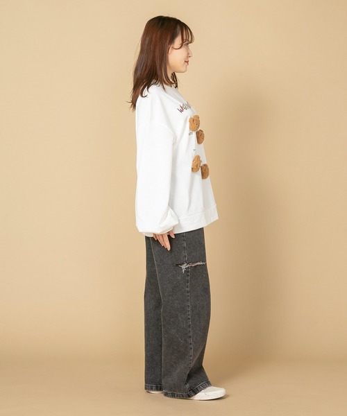 JEANS MATE tシャツ 「LIVERY/ライブリー」 クマネコまみロンT