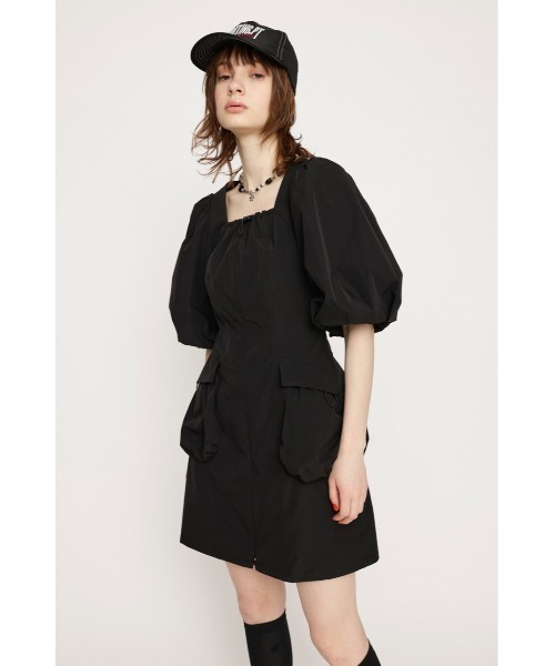 SLY ワンピース OPEN HEM SPINDLE DESIGN S/OP オープン ヘム