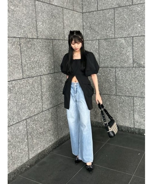 SLY ワンピース OPEN HEM SPINDLE DESIGN S/OP オープン ヘム