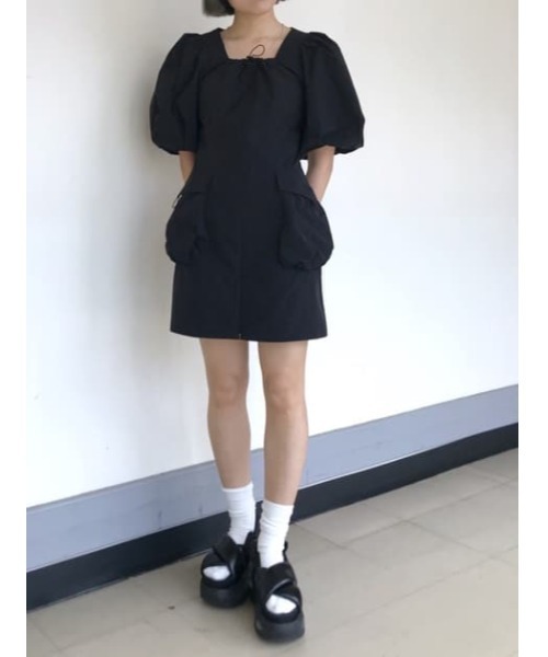 ワンピース S SLY ワンピース OPEN HEM SPINDLE DESIGN S/OP オープン ヘム