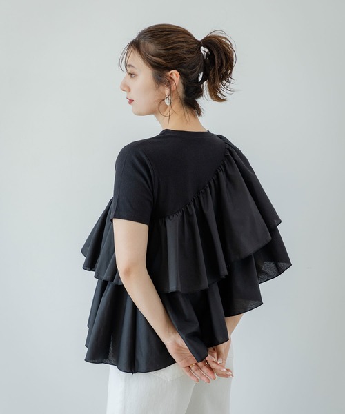 アシンメトリー Tシャツ フリル 半袖 楽天市場】【7/16！クーポンで2,340円】 フリル アシンメトリー