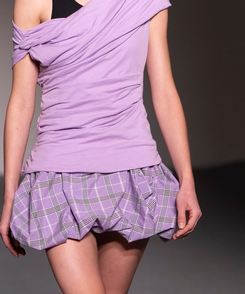 MSGM（エムエスジーエム） ワンピース マキシチェク カットワーク 