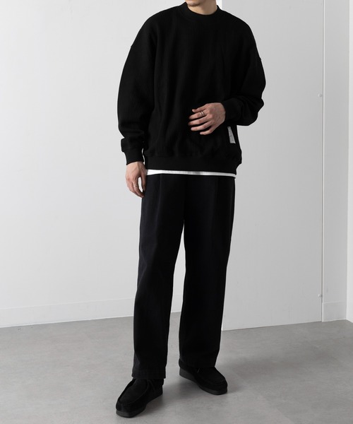 ★MUVEIL スモッグトレーナー ★ AW】UNISEX 裏メッシュモクロディ スウェットプルオーバー