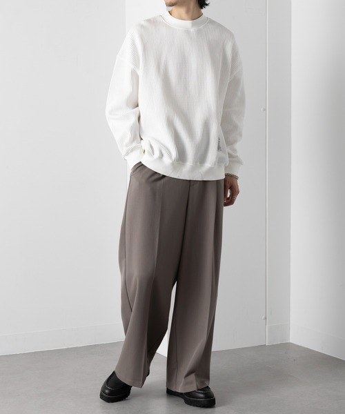 ★MUVEIL スモッグトレーナー ★ AW】UNISEX 裏メッシュモクロディ スウェットプルオーバー