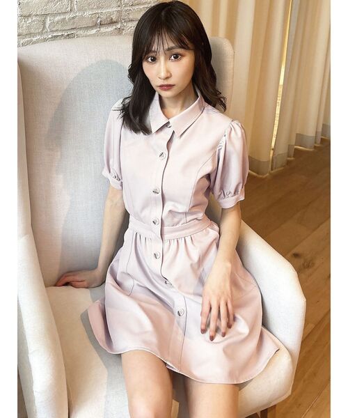 RESEXXY ワンピース サイドスリットシャツワンピース : ZOZOTOWN