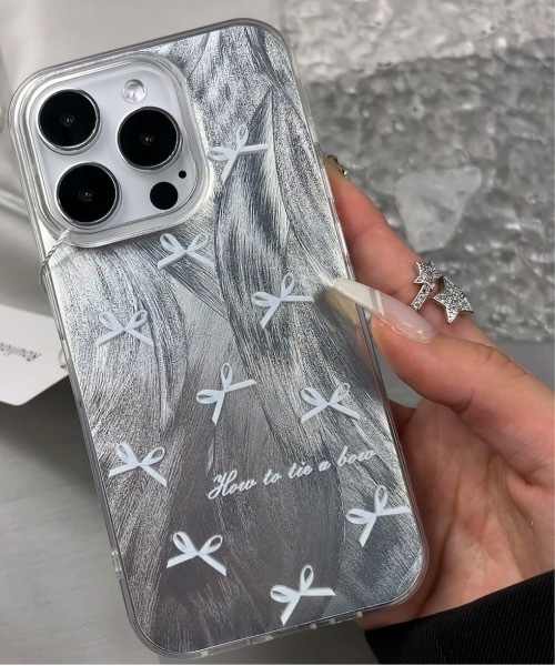 リボンデザインのiPhoneケース ribbon case リボンケース iPhone13ケース ギャラクシーケース