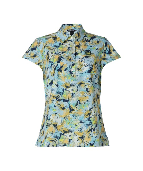 ブラウス シャツ WOMENS ドライフラワープリント 半袖シャツ レディース