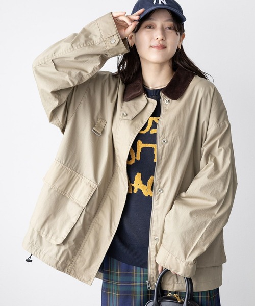 RAGEBLUE ミリタリージャケット モッズコート 2WAYスタンドカラー  