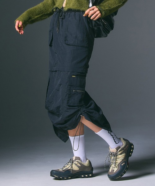 X-girl（エックスガール） スカート CONVERTIBLE EASY SKIRT