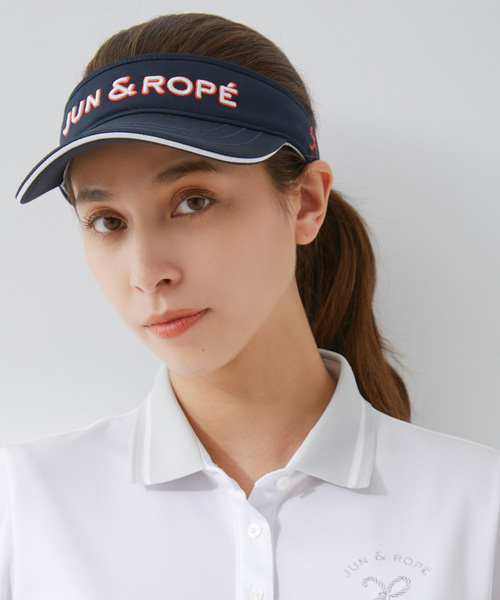 サンバイザー ホワイト CCロゴ 刺繍 V12 ゴルフ サンバイザー FLAG LOGO VISOR | 【公式通販】