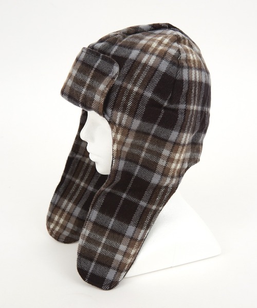 キャップ 帽子 an meets zakka チェック柄フライトキャップ メンズ