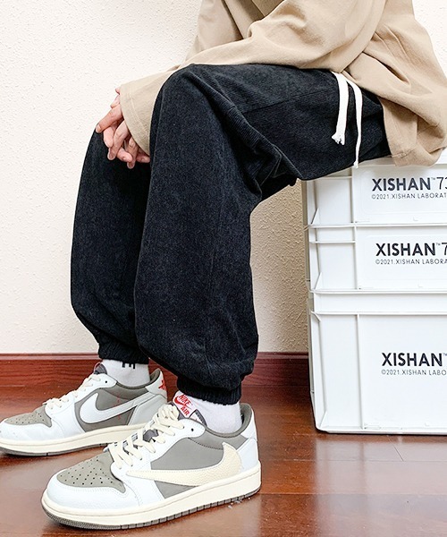 パンツ 無地コーデュロイジョガーパンツ(NEZ) メンズ レディース