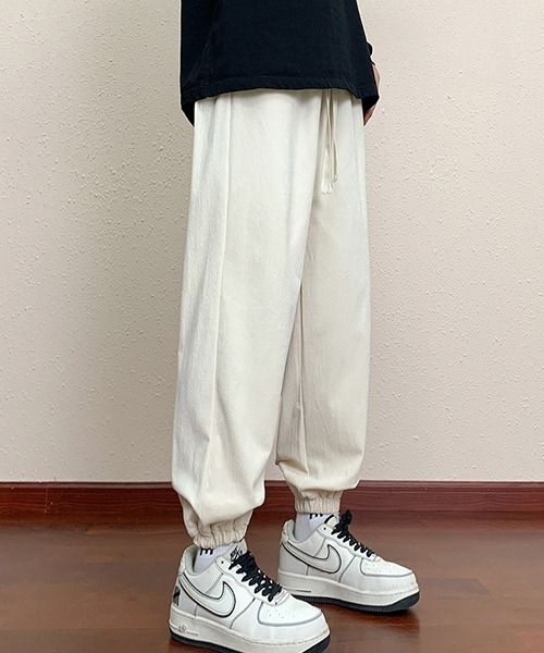 パンツ 無地コーデュロイジョガーパンツ(NEZ) メンズ レディース