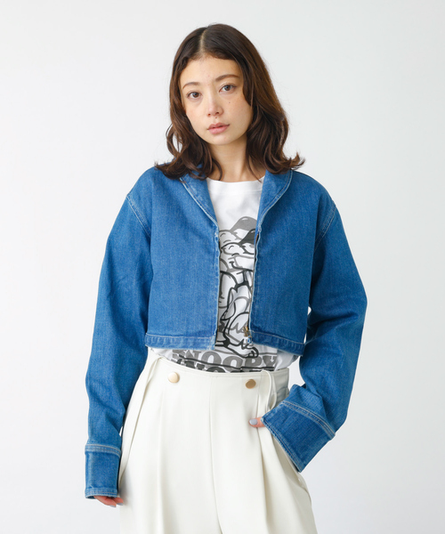 woadblue デニムジャケット woadblue デニムジャケット gジャン 「157×WOADBLUE」Short ZIP