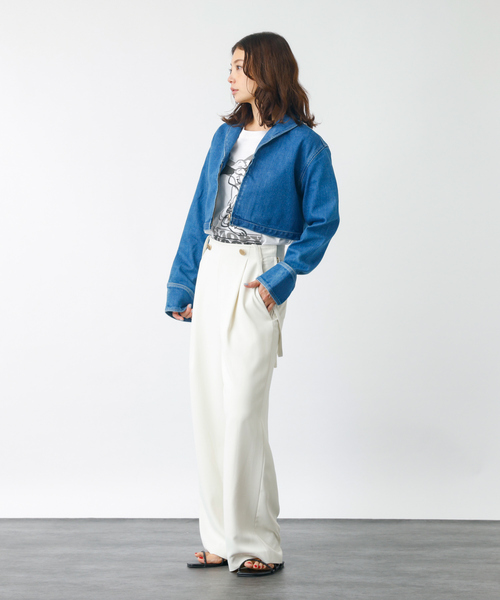 woadblue デニムジャケット woadblue デニムジャケット gジャン 「157×WOADBLUE」Short ZIP