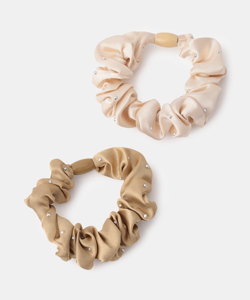 ROPE' PICNIC（ロペ ピクニック） シュシュ スタッズサテンミニ