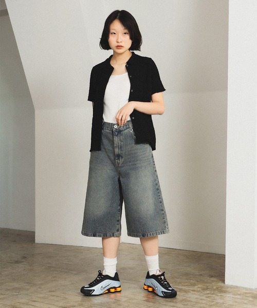 Ray BEAMS ブラウス シャツ シャーリング メロー レディース