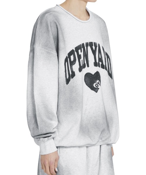 【新品】『OY/オーワイ』 ヴィンテージハートクルーネック (ロゴスウェット OY トレーナー スウェット 「OY/オーワイ」 VINTAGE WASHED