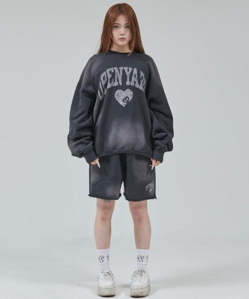 トレーナー スウェット 「OY/オーワイ」 VINTAGE WASHED OPYD MTM/ヴィンテージ ウォッシュド クルーネック レディース メン OY/オーワイ』 VINTAGE WASHED OPYD MTM/ヴィンテージ